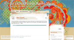 Desktop Screenshot of inotherwordsradio.com