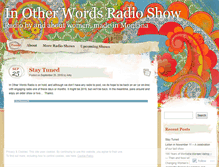 Tablet Screenshot of inotherwordsradio.com